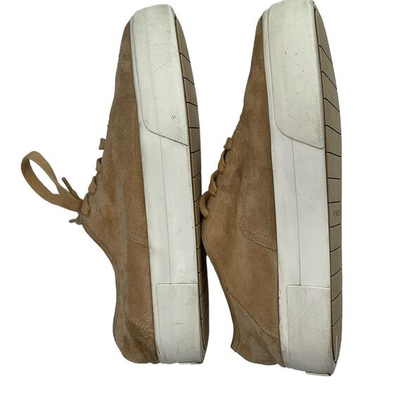 Vince Tan Suede Platform Low Top Sneakers Size 8.5 - Picture 6 of 14